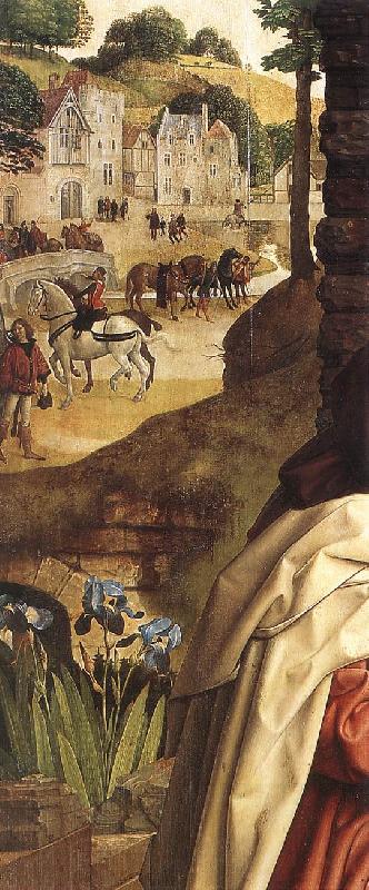 GOES, Hugo van der Monforte Altarpiece (detail) oil painting picture